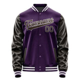 Custom Purple Brown Jacket JA0707010718B31801