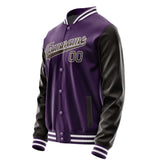 Custom Purple Brown Jacket JA0707010718B31801