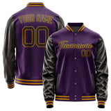 Custom Purple Brown Jacket JA0707010719B21901