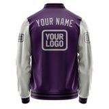 Custom Purple Gray Jacket JA070704071717040417