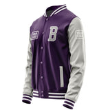 Custom Purple Gray Jacket JA070704071818040418