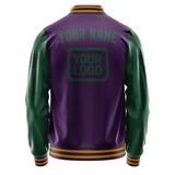 Custom Purple Green Jacket JA070705071917050517