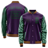 Custom Purple Green Jacket JA070705071917050517