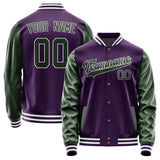 Custom Purple Dark Green Jacket