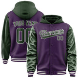 Custom Purple Dark Green Jacket