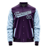 Custom Purple Light Blue Jacket JA0707080717B31708