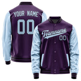 Custom Purple Light Blue Jacket
