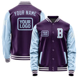 Custom Purple Light Blue Jacket JA070708071818080818