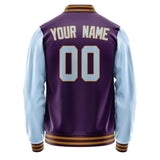 Custom Purple Light Blue Jacket JA0707080719B31908