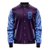 Custom Purple Sky Blue Jacket JA070709071717090917