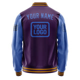 Custom Purple Sky Blue Jacket JA070709071917090917