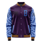 Custom Purple Sky Blue Jacket JA070709071917090917