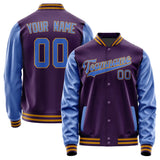 Custom Purple Sky Blue Jacket