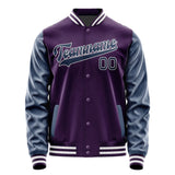 Custom Purple Blue Jacket JA0707100718B31810