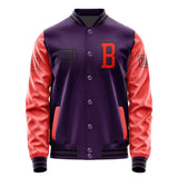 Custom Purple Orange Red Jacket JA070712071717121217