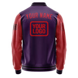 Custom Purple Red Jacket JA070714071717141417