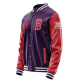 Custom Purple Red Jacket JA070714071818141418