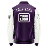 Custom Purple White Jacket JA070718071717181817