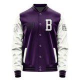 Custom Purple White Jacket JA070718071717181817