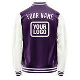 Custom Purple White Jacket JA070718071818181818