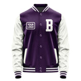 Custom Purple White Jacket JA070718071818181818