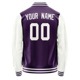 Custom Purple White Jacket JA0707180718B31818