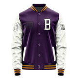 Custom Purple White Jacket JA070718071917181817