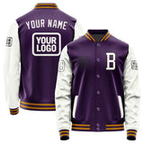 Custom Purple White Jacket JA070718071917181817