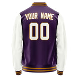 Custom Purple White Jacket JA0707180719B31918