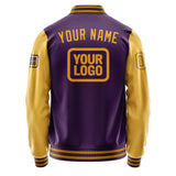 Custom Purple Yellow Jacket JA070719071917191917