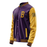 Custom Purple Yellow Jacket JA070719071917191917