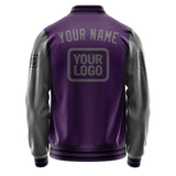 Custom Purple Dark Grey Jacket JA070720071717202017