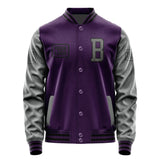 Custom Purple Dark Grey Jacket JA070720071717202017