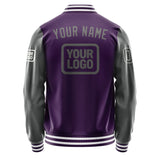 Custom Purple Dark Grey Jacket JA070720071818202018