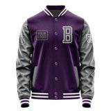 Custom Purple Dark Grey Jacket JA070720071818202018