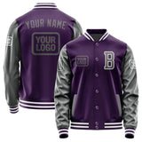 Custom Purple Dark Grey Jacket JA070720071818202018