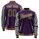 Custom Purple Dark Grey Jacket