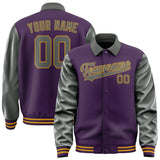 Custom Purple Dark Grey Jacket