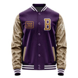 Custom Purple Khaki Jacket JA070722071818222218