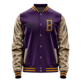 Custom Purple Khaki Jacket JA070722071917222217