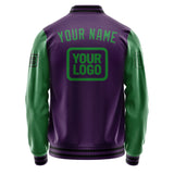 Custom Purple Emerald Green Jacket JA070724071717242417