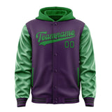 Custom Purple Emerald Green Jacket
