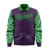 Custom Purple Emerald Green Jacket