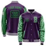 Custom Purple Emerald Green Jacket JA070724071818242418