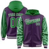 Custom Purple Emerald Green Jacket