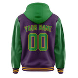 Custom Purple Emerald Green Jacket
