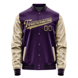 Custom Purple Light Khaki Jacket JA0707250717B31725