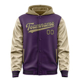 Custom Purple Light Khaki Jacket
