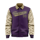 Custom Purple Light Khaki Jacket