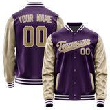 Custom Purple Light Khaki Jacket